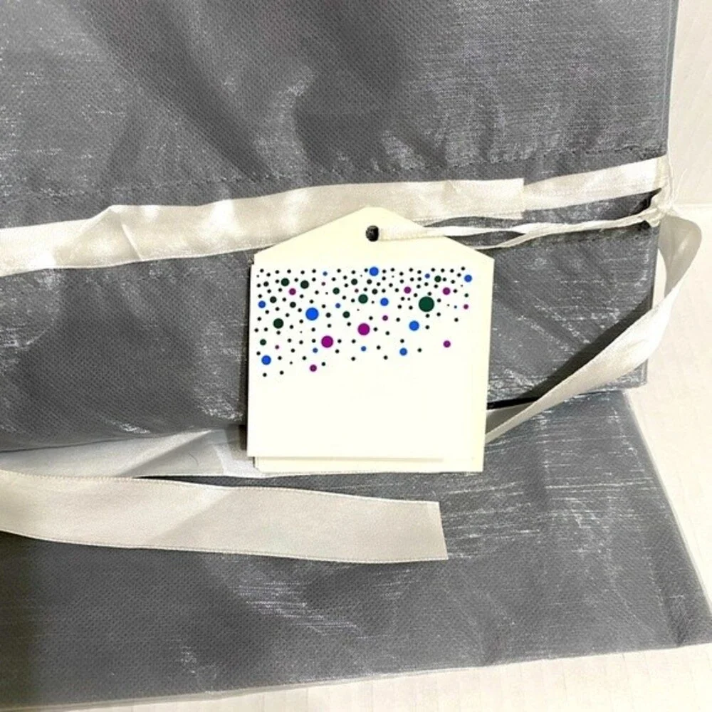 Large Gray Mesh Gift Bag